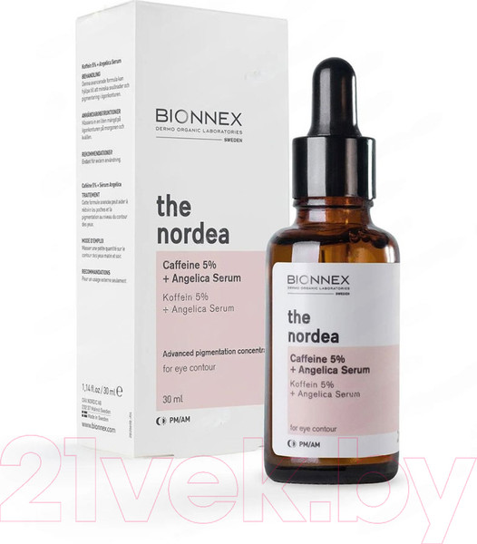 Изображение товара Сыворотка для век Bionnex The Nordea Кофеин 5% + Ангелика (30мл)