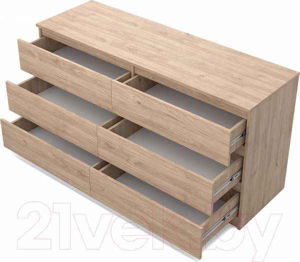 Изображение товара Комод MySTAR Сноули ИВ-121.09 (гикори кингстон)