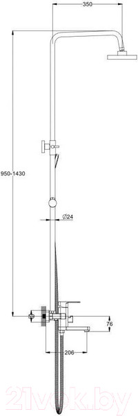 Изображение товара Душевая система со смесителем Econoce EC0380