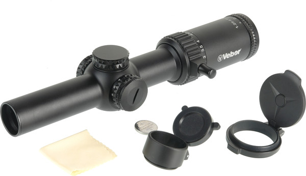 Изображение товара Оптический прицел Veber Wolf 1.25-4.5x26 IR DnD (загонник)