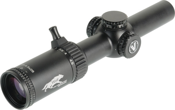 Изображение товара Оптический прицел Veber Wolf 1.25-4.5x26 IR DnD (загонник)