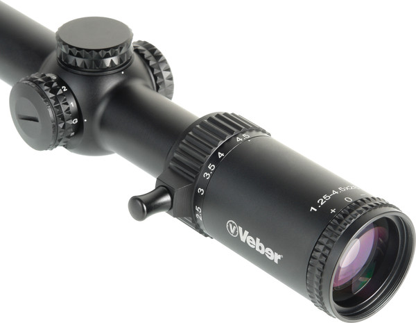 Изображение товара Оптический прицел Veber Wolf 1.25-4.5x26 IR DnD (загонник)