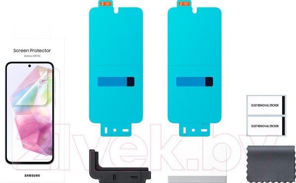 Изображение товара Набор защитных пленок для телефона Samsung Для Galaxy A35 / EF-UA356CTEGRU (2шт, прозрачный)