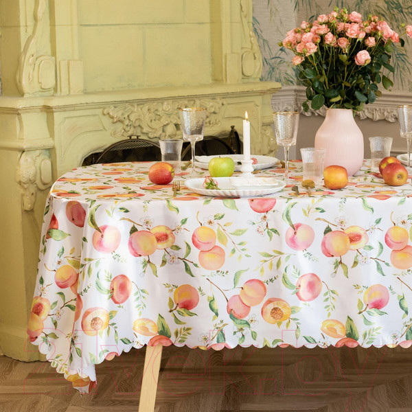 Изображение товара Скатерть Доляна Персики 145x220 / 10389097