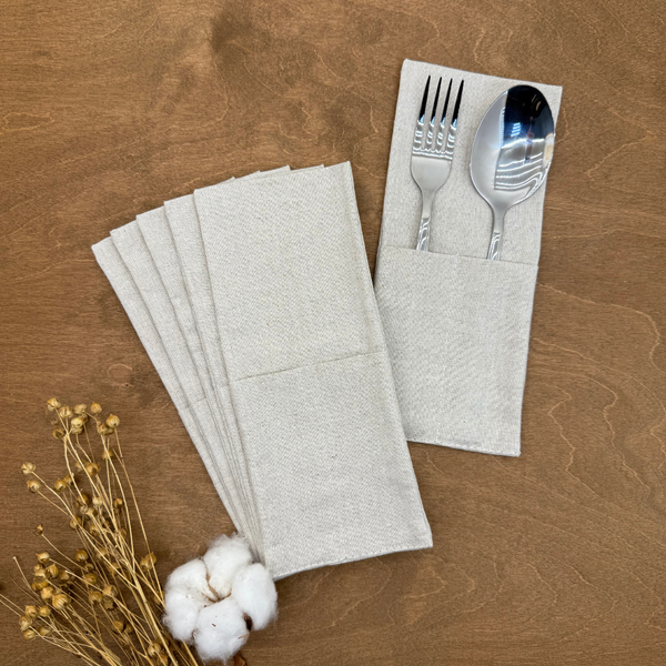 Изображение товара Конверт для столовых приборов ОМурМебель серый (6шт)