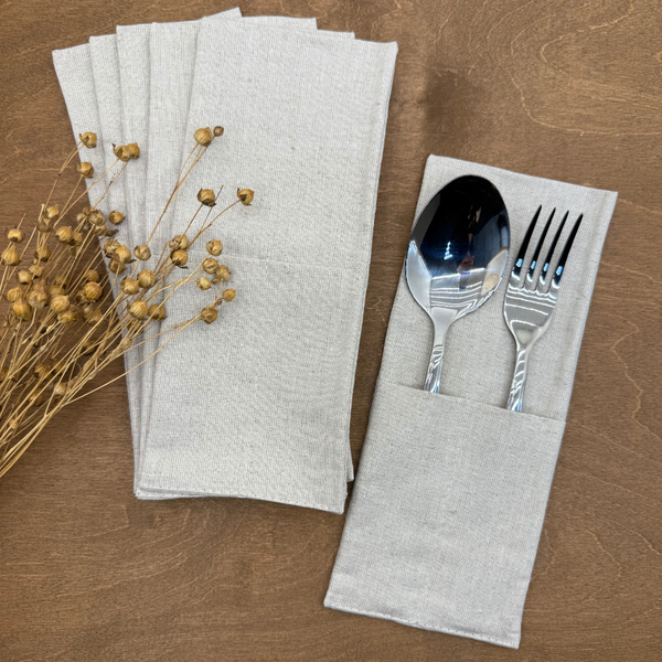 Изображение товара Конверт для столовых приборов ОМурМебель серый (6шт)