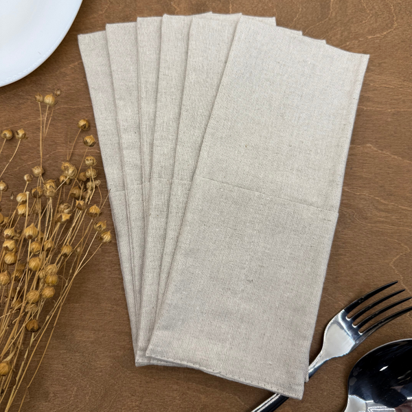 Изображение товара Конверт для столовых приборов ОМурМебель серый (6шт)