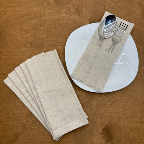 Изображение товара Конверт для столовых приборов ОМурМебель серый (6шт)