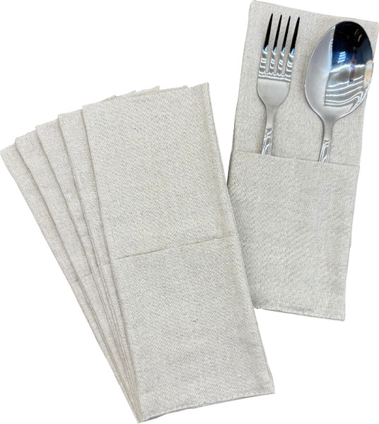 Изображение товара Конверт для столовых приборов ОМурМебель серый (6шт)