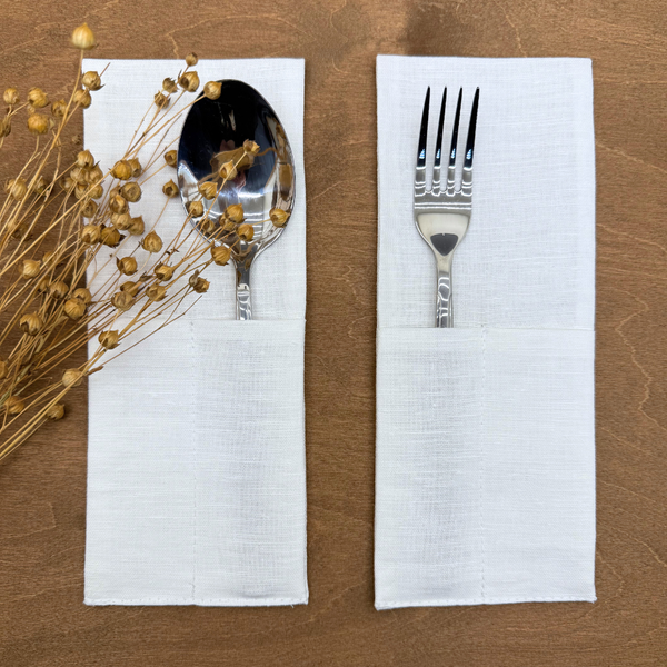 Изображение товара Конверт для столовых приборов ОМурМебель белый (6шт)