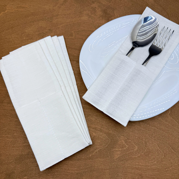 Изображение товара Конверт для столовых приборов ОМурМебель белый (6шт)