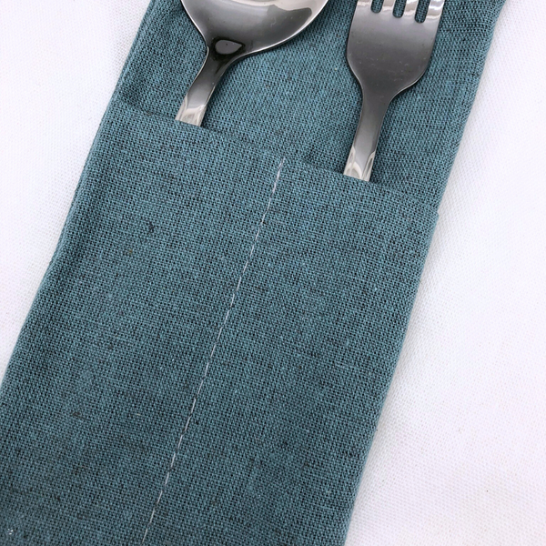 Изображение товара Конверт для столовых приборов ОМурМебель голубой (6шт)