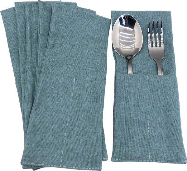 Изображение товара Конверт для столовых приборов ОМурМебель голубой (6шт)