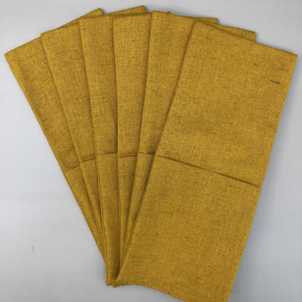 Изображение товара Конверт для столовых приборов ОМурМебель желтый (6шт)