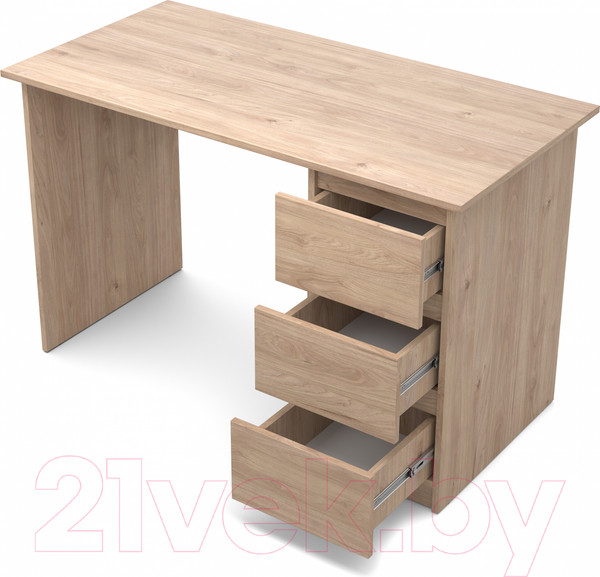Изображение товара Письменный стол MySTAR Сноули 3я ИВ-121.13 (гикори кингстон)