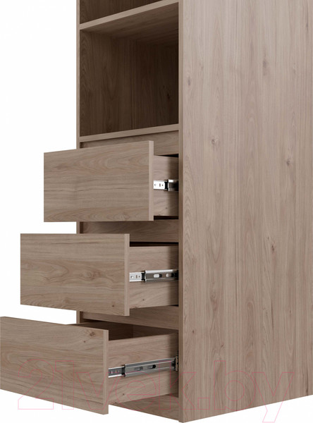 Изображение товара Стеллаж MySTAR Сноули 3я ИВ-121.20 (гикори кингстон)