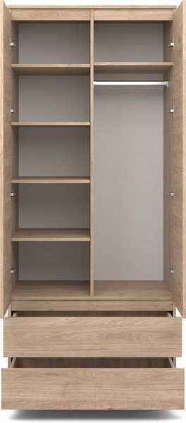 Изображение товара Шкаф MySTAR Сноули 900.1 ИВ-121.10 (гикори кингстон)