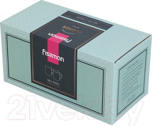 Изображение товара Набор кружек Fissman Floree 3662 (2шт)