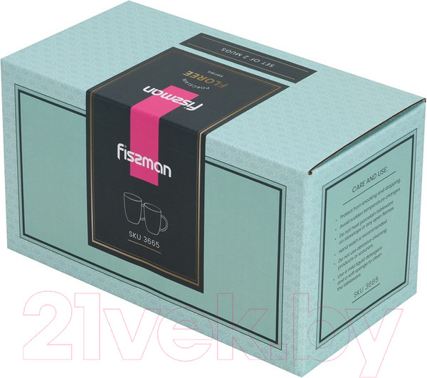 Изображение товара Набор кружек Fissman Floree 3665 (2шт)