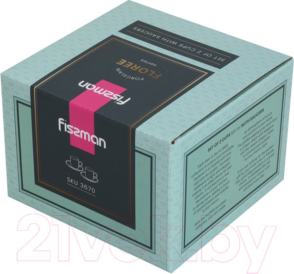 Изображение товара Набор для чая/кофе Fissman Floree 3670
