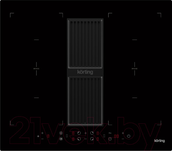 Изображение товара Индукционная варочная панель Korting HIBH 68980 NB (со встроенной вытяжкой)