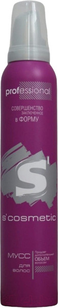 Изображение товара Мусс для укладки волос S'cosmetic Объем (200мл)