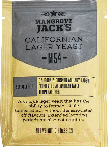 Дрожжи Mangrove Jack’s Californian Lager M54 (10гр) — фото 6