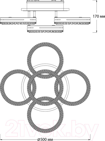 Изображение товара Люстра ESCADA 10276/5LED APP