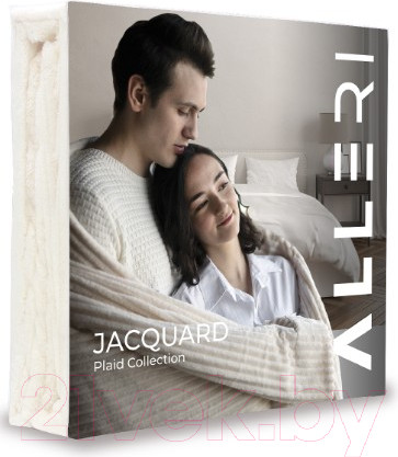 Изображение товара Плед Alleri Велсофт Jacquard Premium 1.5сп / ПВЖ-065