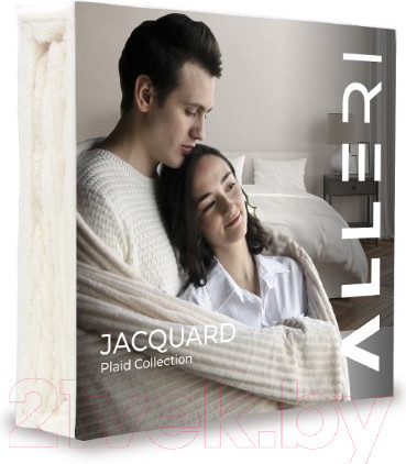 Изображение товара Плед Alleri Велсофт Jacquard Premium евро / ПВЖ-079