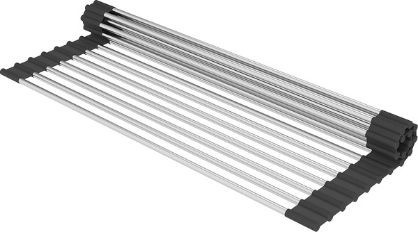 Изображение товара Мойка кухонная Roxen Uno 560210-54B PVD под столешницу с ролл-матом и дозатором (графит)