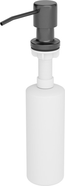 Изображение товара Мойка кухонная Roxen Uno 560210-54B PVD под столешницу с ролл-матом и дозатором (графит)