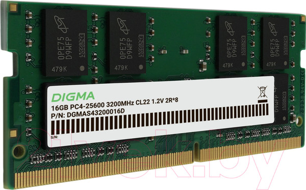 Изображение товара Оперативная память DDR4 Digma DGMAS43200016D