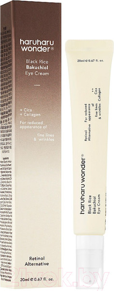 Изображение товара Крем для век Haruharu Wonder против морщин с экстрактом черного риса и бакучиолом (20мл)