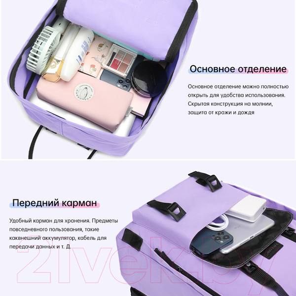 Изображение товара Рюкзак Tigernu T-B9016 14" (фиолетовый)