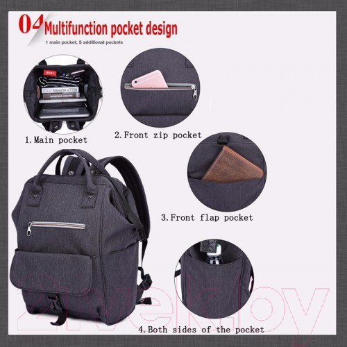 Изображение товара Рюкзак Tigernu T-B3184A 14’’ (черный)