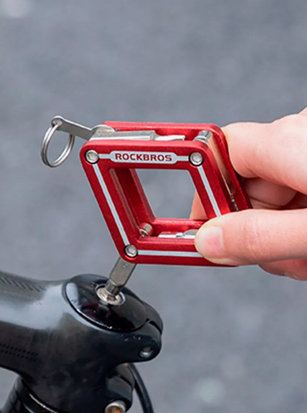 Изображение товара Мультитул для велосипеда RockBros GJ2118 (красный)