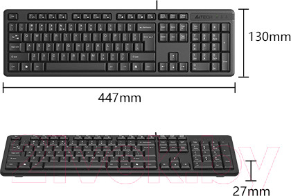 Изображение товара Клавиатура A4Tech KR-3  (черный)