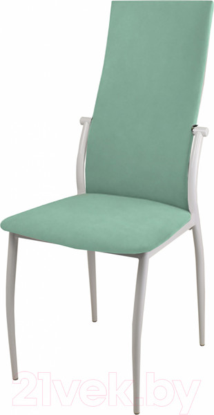 Изображение товара Стул Гальваник Комфорт с утонением (эмаль белый муар/Catania Aquamarine)