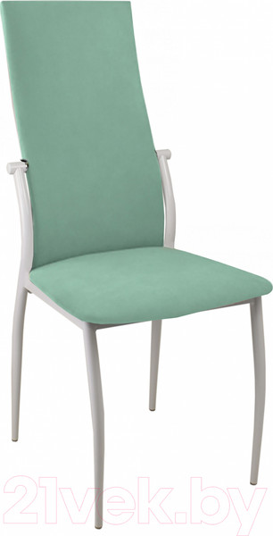 Изображение товара Стул Гальваник Комфорт с утонением (эмаль белый муар/Catania Aquamarine)