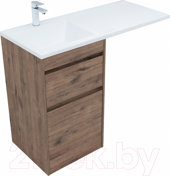 Изображение товара Тумба под умывальник Aquanet Токио 58 / 333648 (дуб веллингтон)