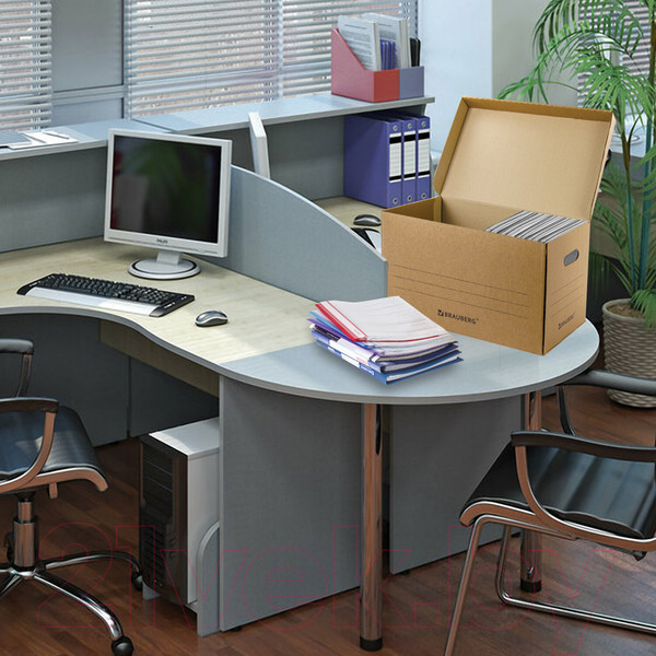 Изображение товара Коробка архивная Brauberg Делопроизводство / 126523