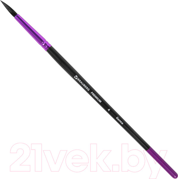 Изображение товара Кисть для рисования Brauberg Premium. Белка №4 / 200973 (круглая)