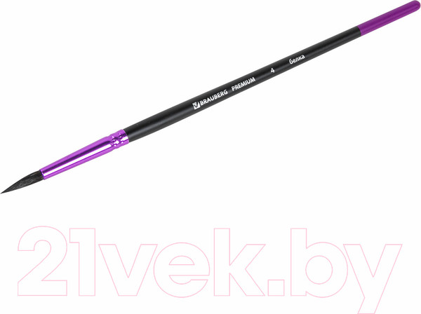 Изображение товара Кисть для рисования Brauberg Premium. Белка №4 / 200973 (круглая)