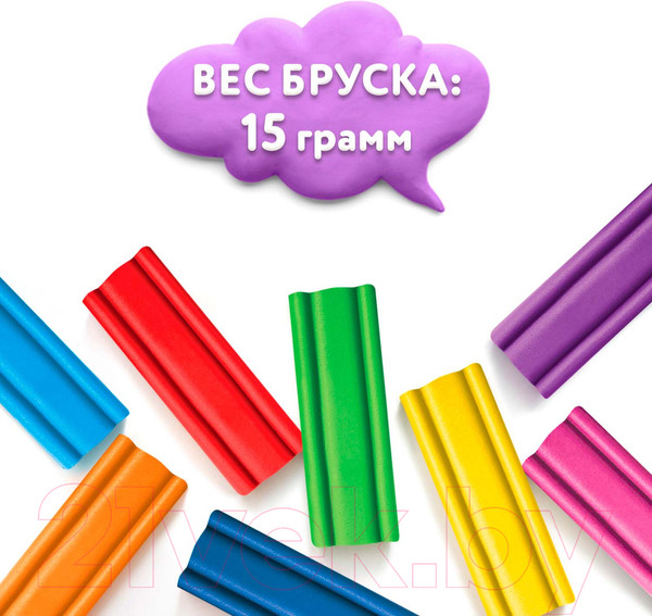 Изображение товара Пластилин Юнландия Веселый шмель / 106673 (16цв)