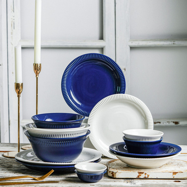 Изображение товара Салатник AksHome Mulin 19.5x9 (синий)