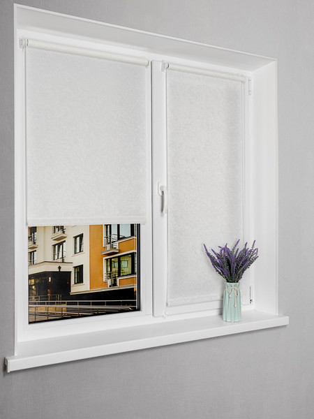 Изображение товара Рулонная штора Lm Decor Жаккард LM 66-01 34x160 (белый)