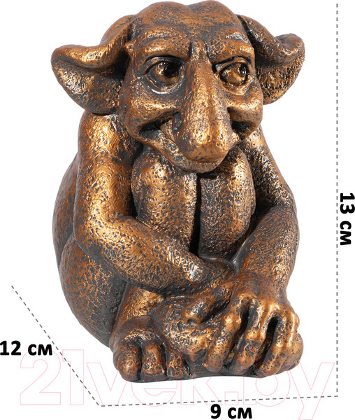 Изображение товара Фигурка для сада Elan Gallery Тролль / 140367 (темное золото)