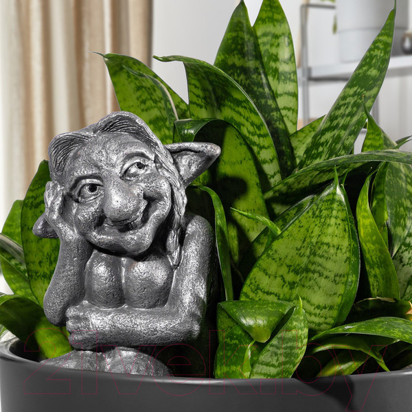 Изображение товара Фигурка для сада Elan Gallery Тролль Василиса / 140373 (серебро)