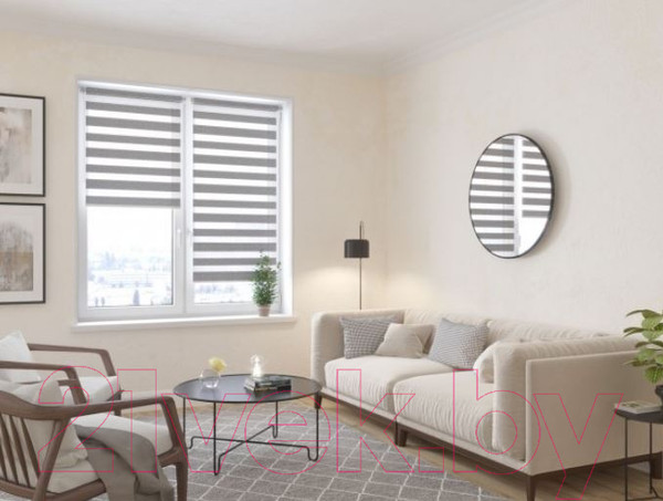 Изображение товара Рулонная штора Lm Decor Фьюжн ДН LB 20-06 34x160 (серый)